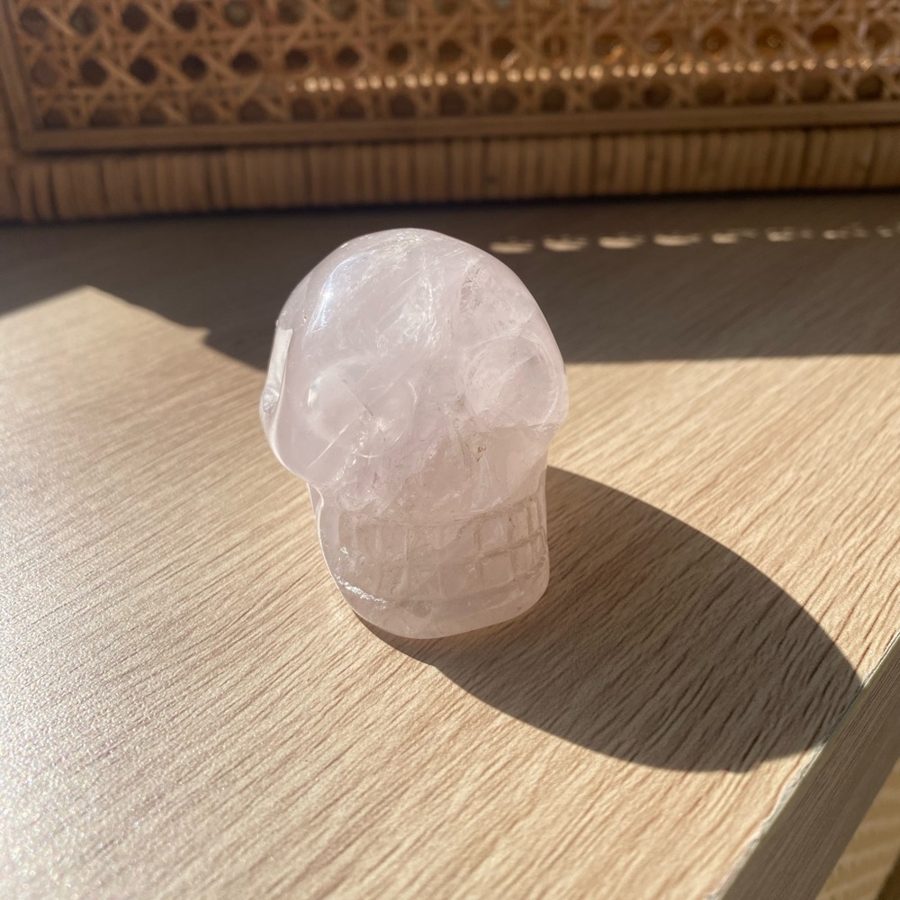 Rose Quartz Skull